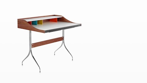 A Distil Desk, viewed from an angle. Select to go to our desks page.