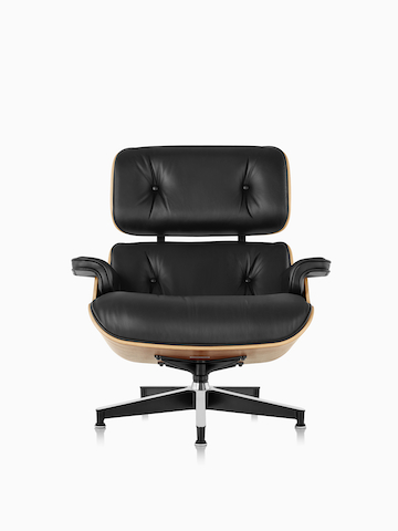 Black Eames Lounge Chair.
