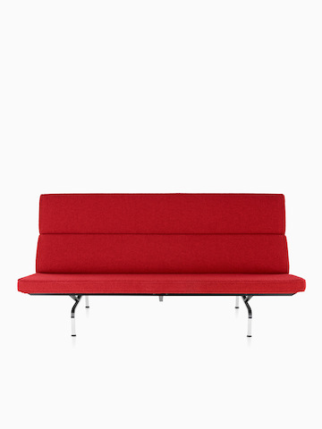 Red Eames Sofa Compact.
