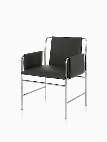 Black Envelope Chair. Select to go to the Envelope Chair product page.