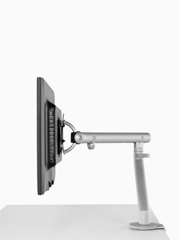 A single monitor supported by a Flo Monitor Arm.