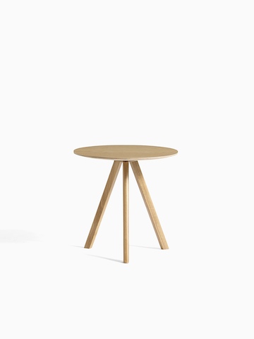 Oak Copenhague Side Table, viewed from the front.