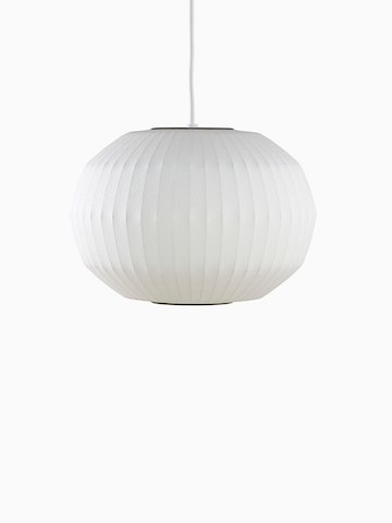 A white hanging lamp.