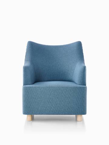 Blue Plex club chair.