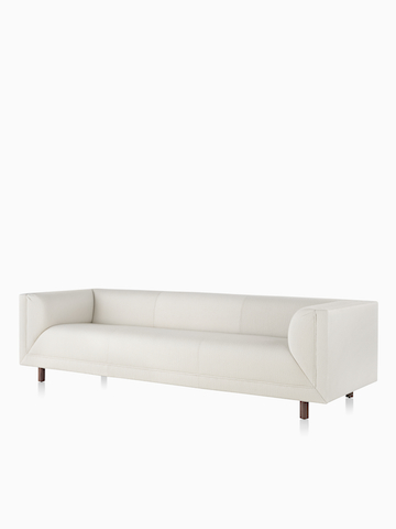 White Rolled Arm Sofa. Select to go to the Rolled Arm Sofa Group product page.