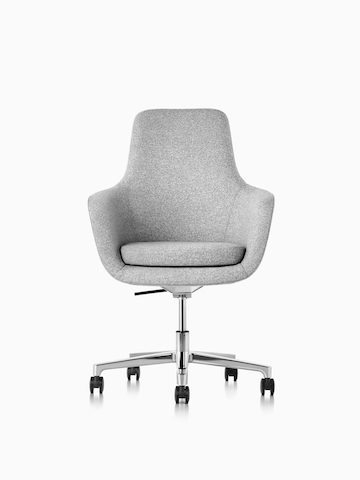 Light gray Saiba office chair.