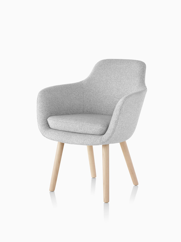Light gray Saiba Side Chair. Select to go to the Saiba Side Chair product page.