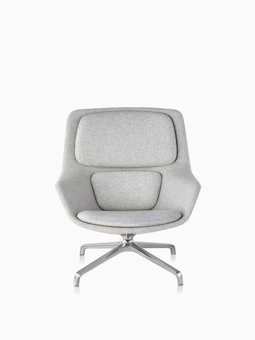 Gray Striad Lounge Chair.