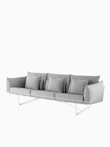 Gray Wireframe Sofa. Select to go to the Wireframe Sofa Group product page.