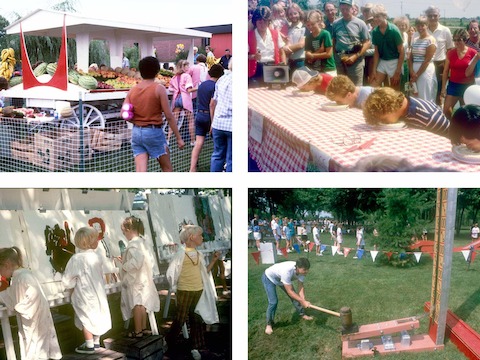 A selection of archival photographs of picnics from years past.