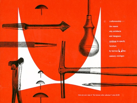 Print advertisement by Irving Harper for Herman Miller, 1948