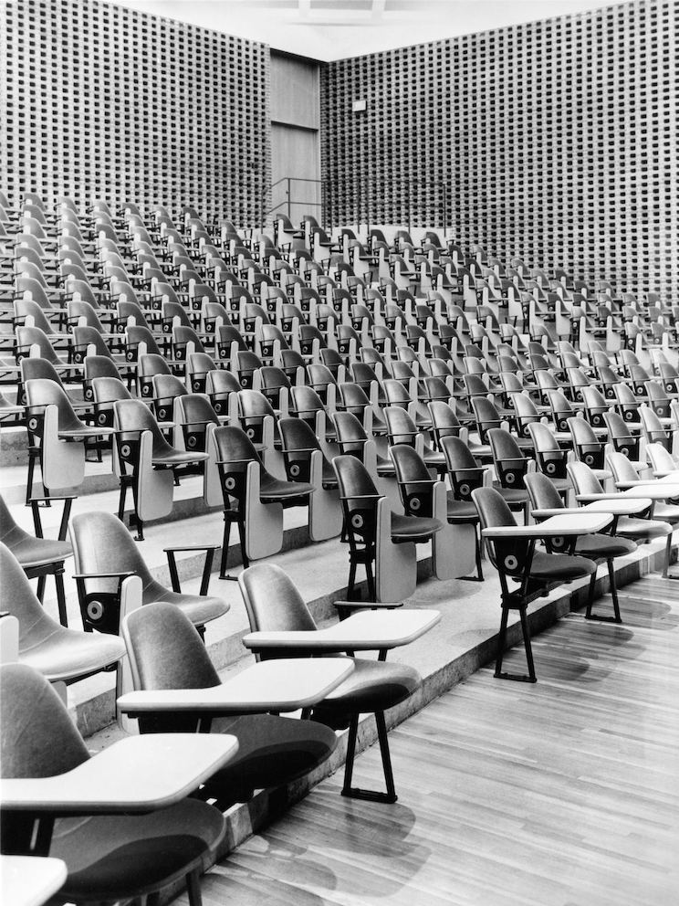 Korab photo of lecture hall at University of Illinois at Chicago, 1967. 