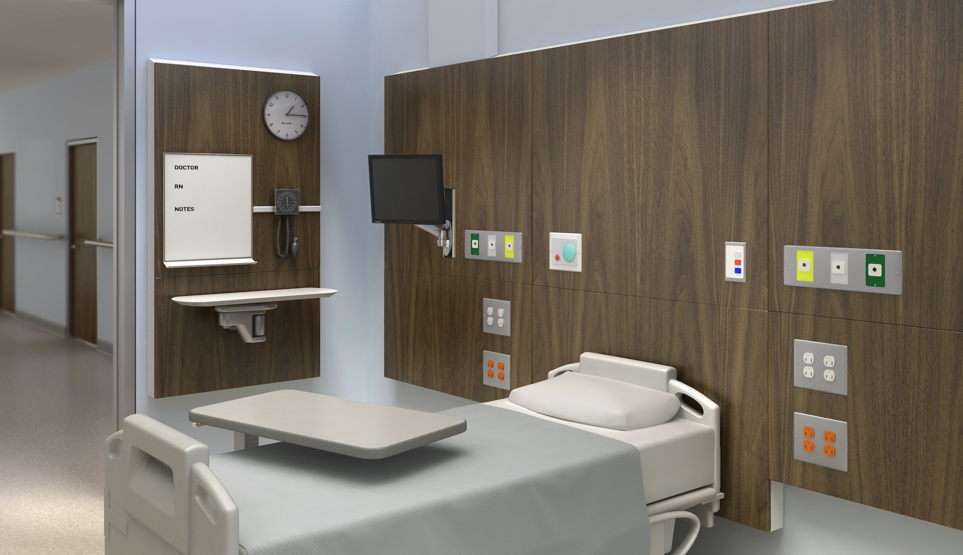 Patient Room with Compass System - Herman Miller