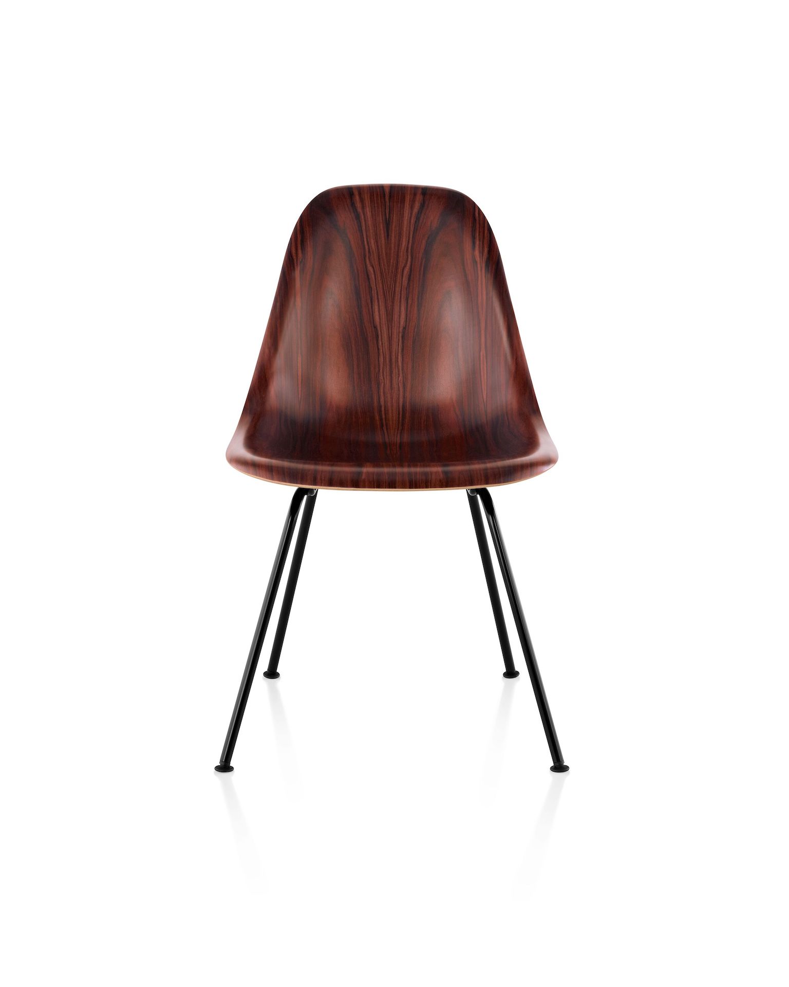 Eames Molded Wood Side Chair, 4-Leg Base