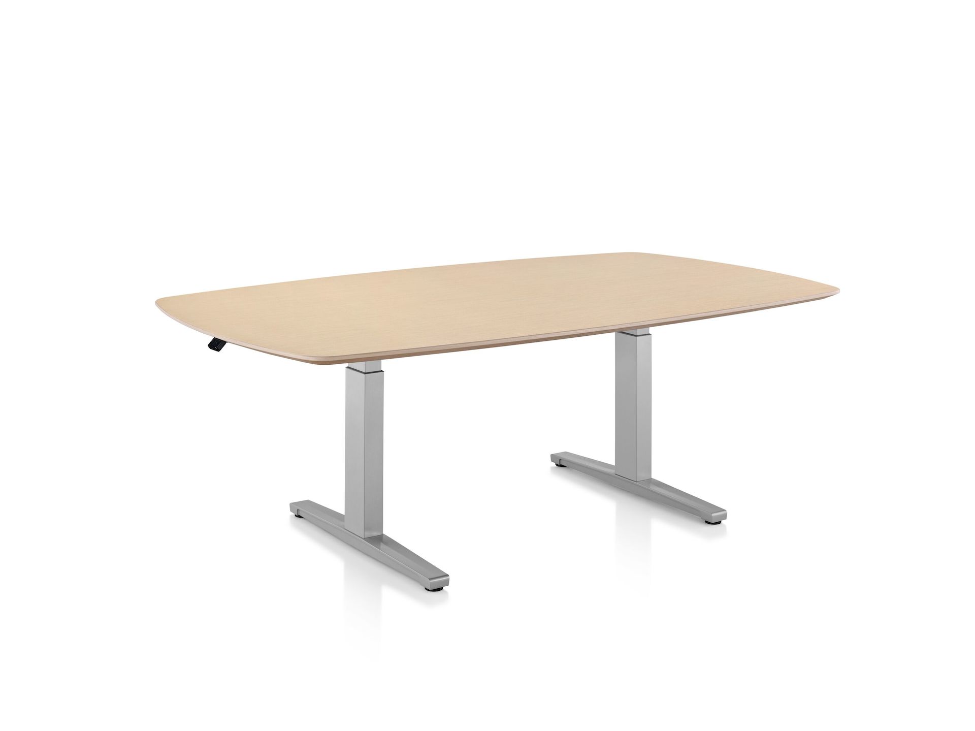 Renew Sit-to-Stand Oval Table, T-Foot - Herman Miller