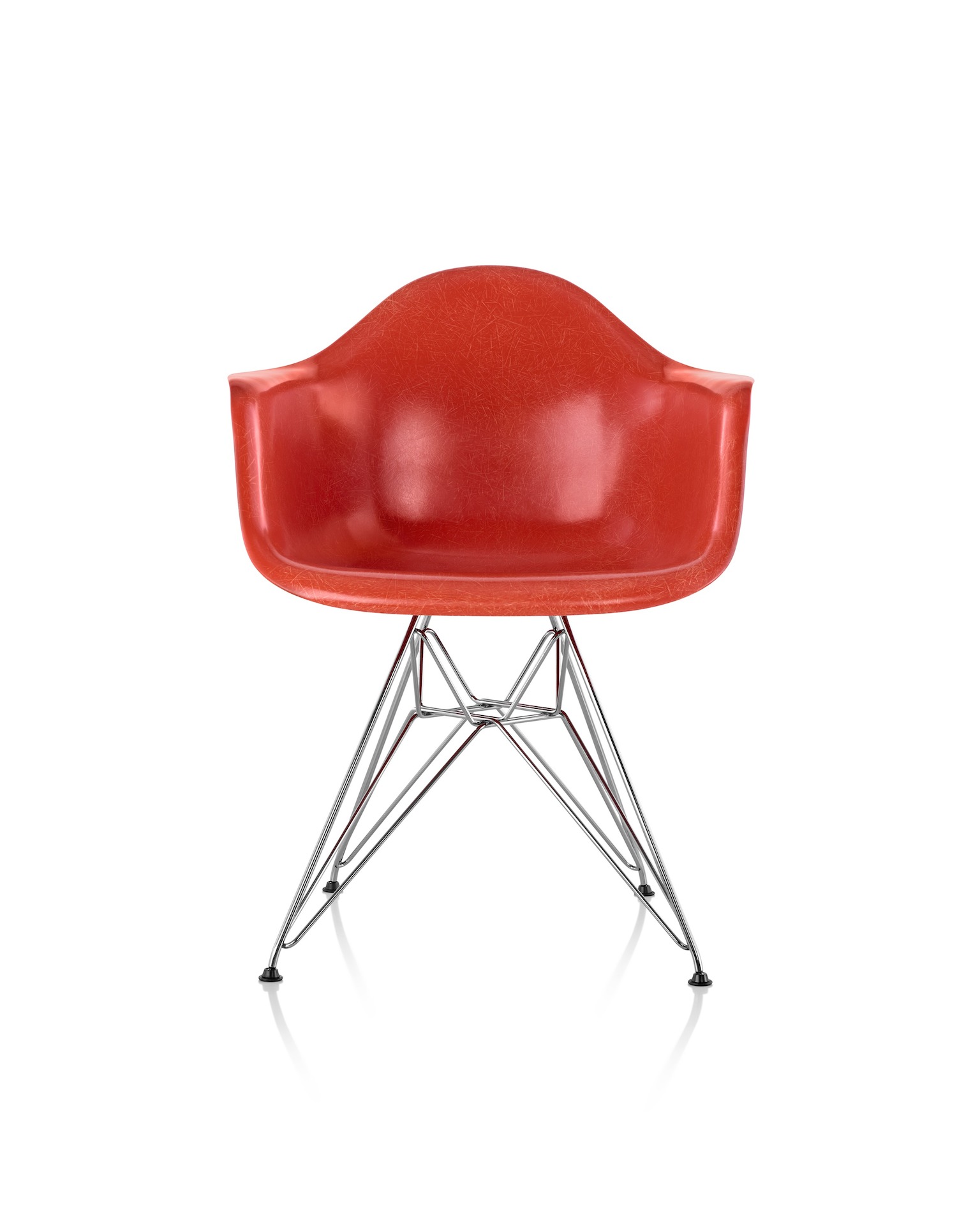 Eames Molded Fiberglass Armchair, Wire Base