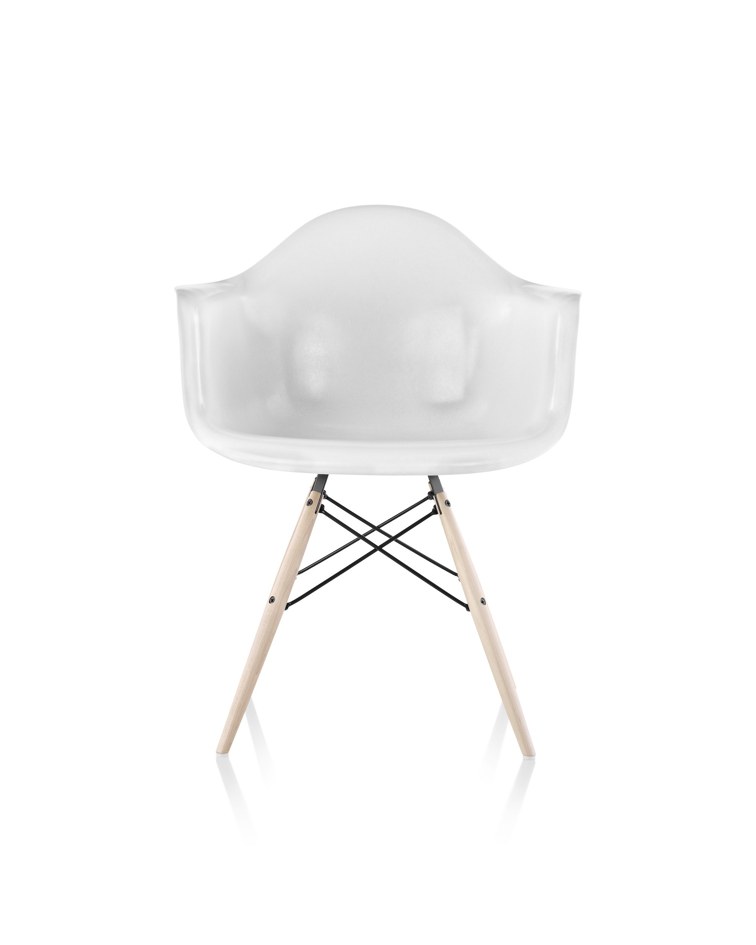 Eames Molded Fiberglass Armchair, Dowel Base