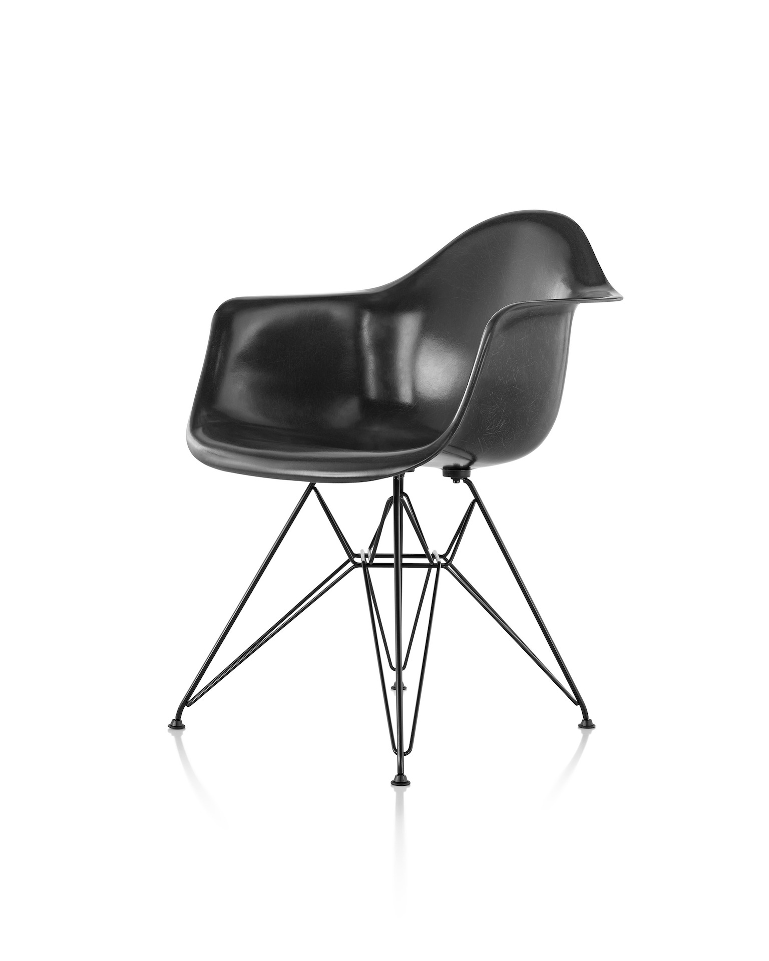 Eames Molded Fiberglass Armchair, Wire Base Herman Miller