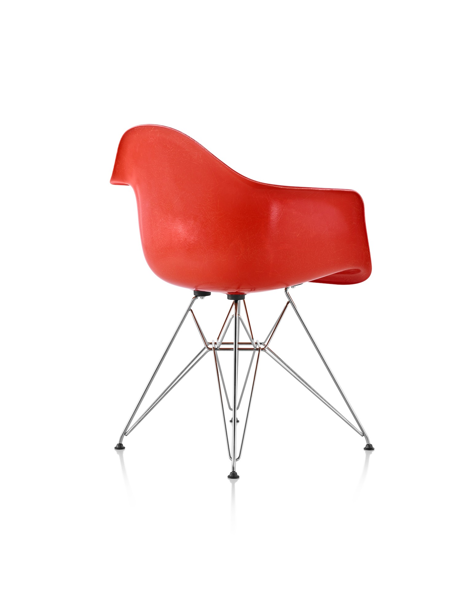 Eames Molded Fiberglass Armchair, Wire Base Herman Miller