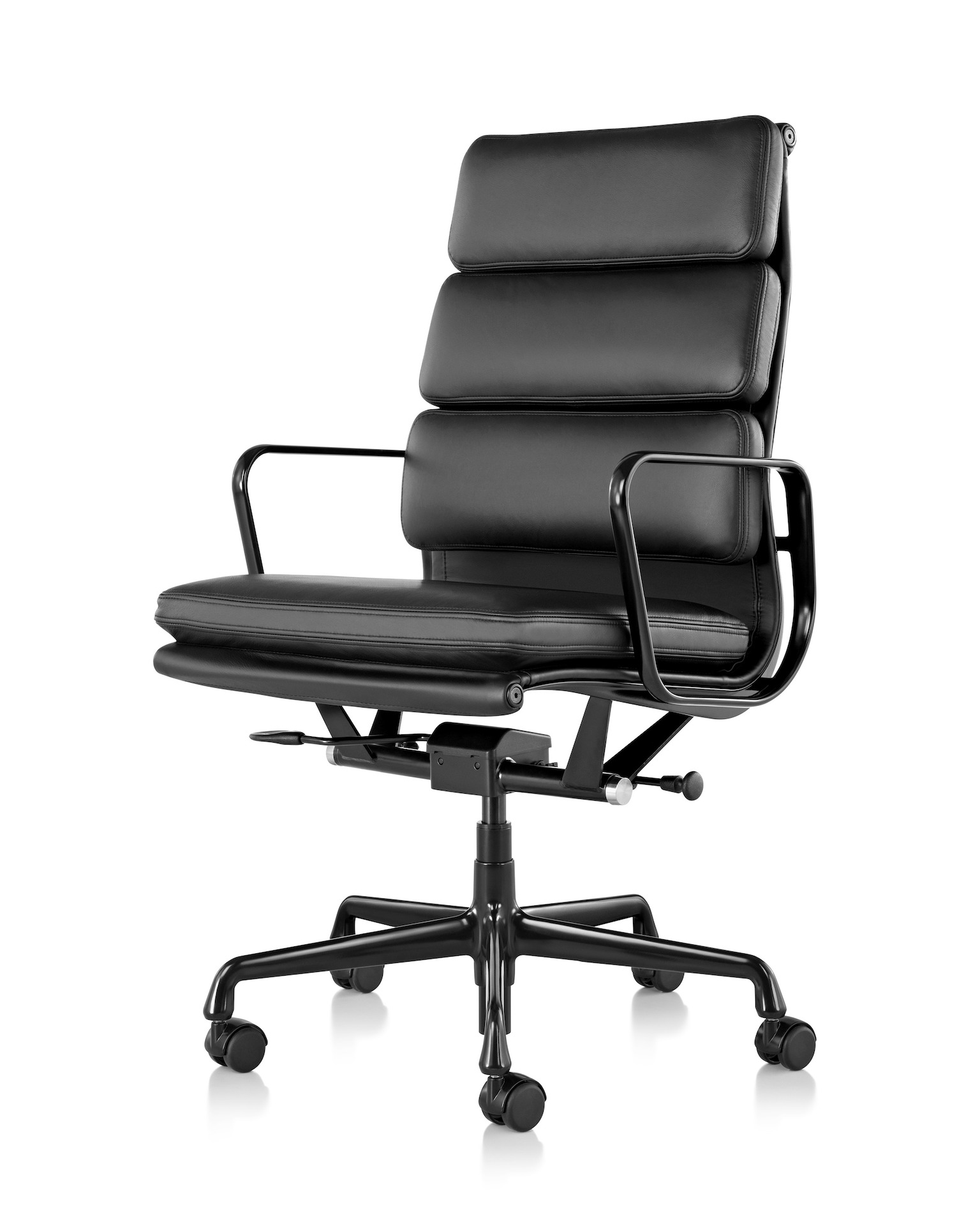 Herman Miller Eames Soft Pad Chair, Management Height in Dark Navy