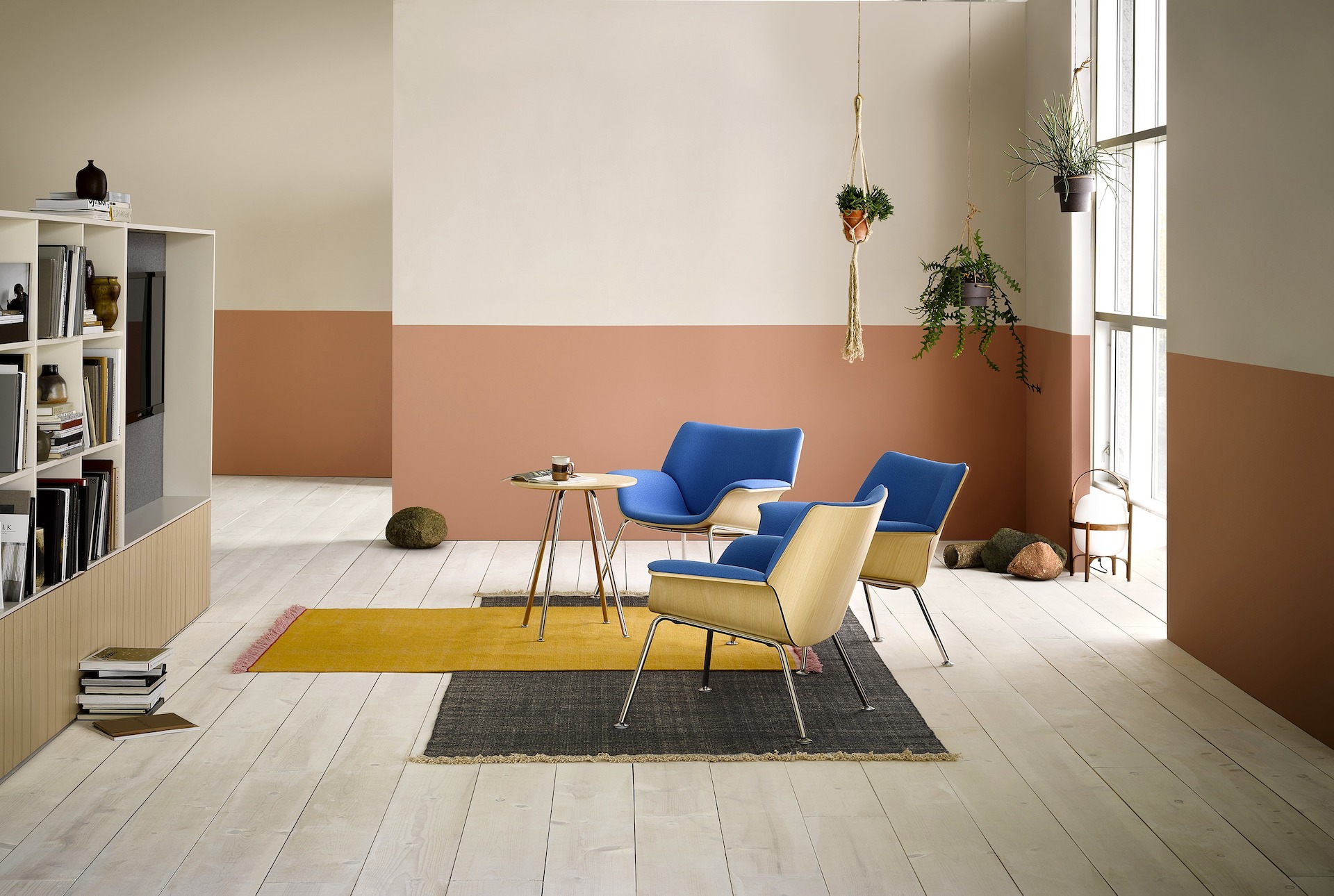 Swoop Plywood Lounge Chairs with Locale
