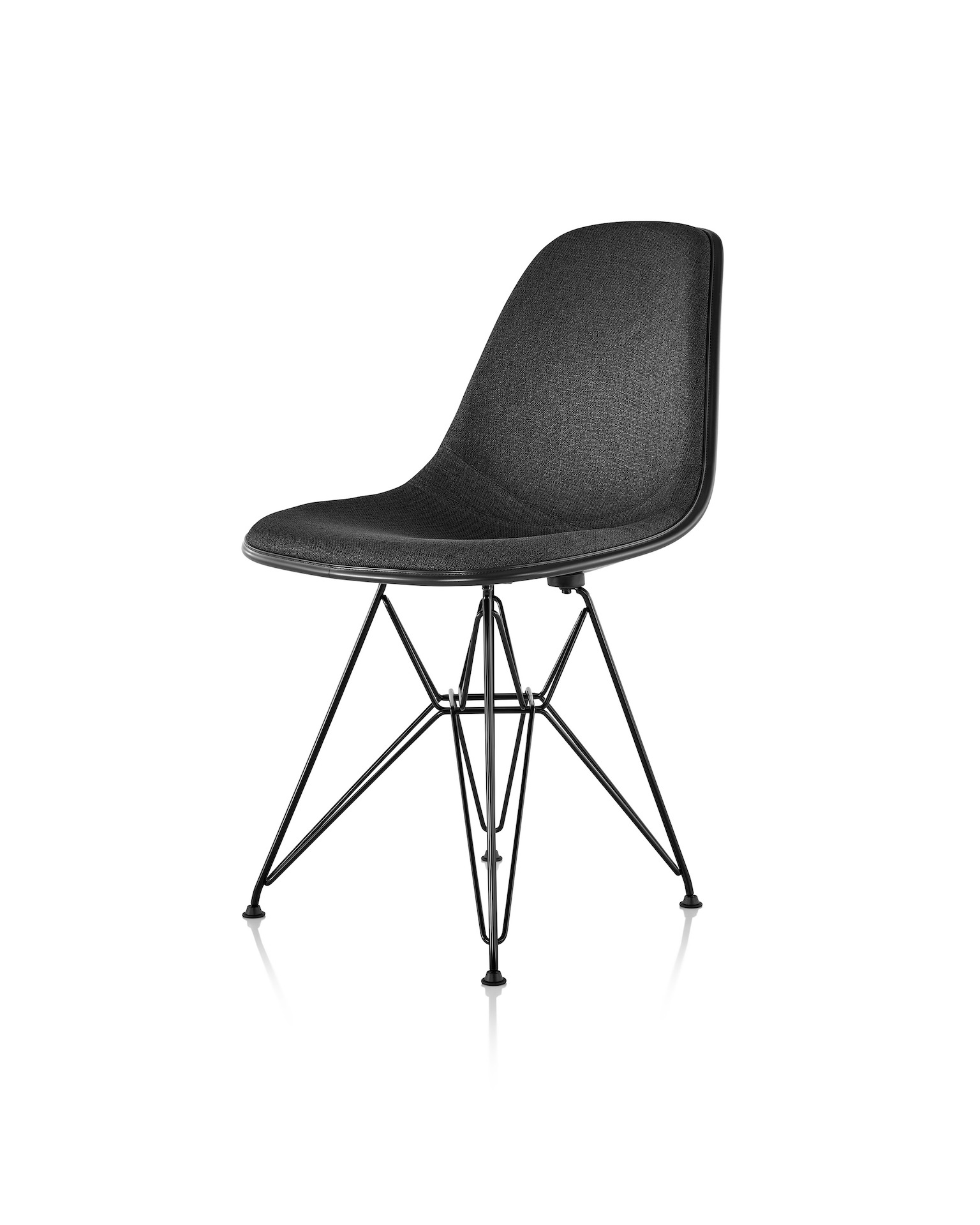 Eames Molded Fiberglass Side Chair, Wire Base