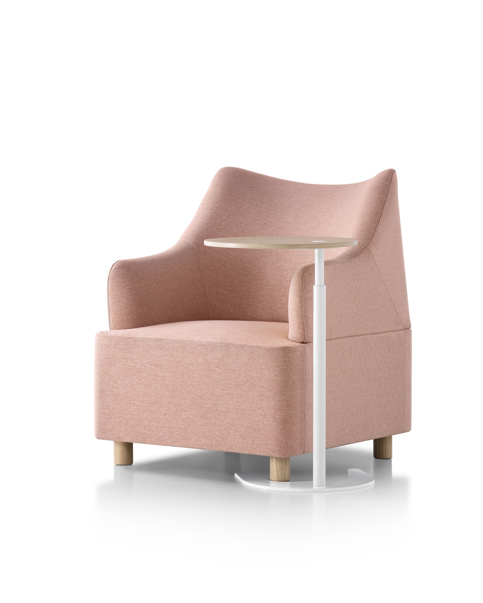 Plex Club Chair with Adjustable Work Table