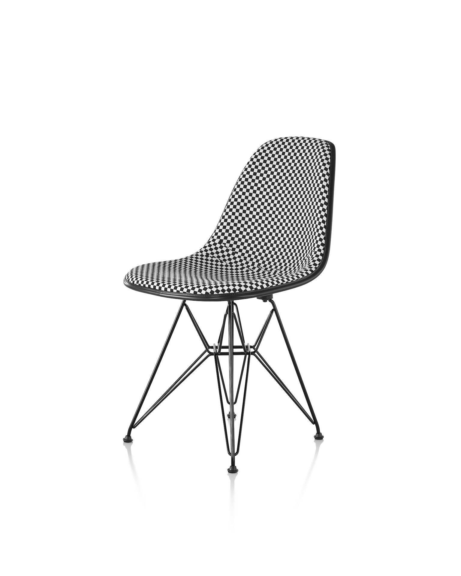 Eames Molded Fiberglass Side Chair, Upholstered