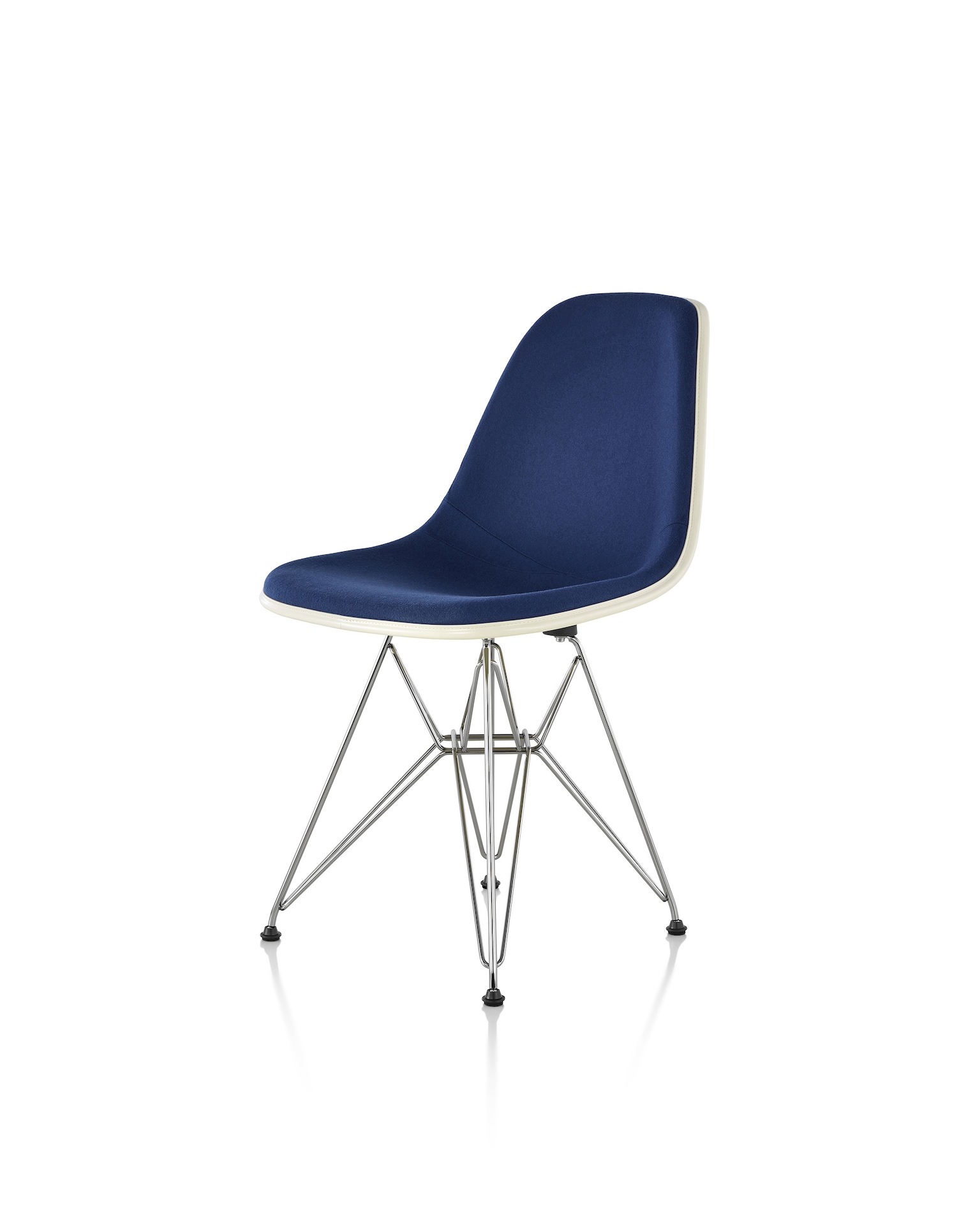 Eames Molded Fiberglass Side Chair, Upholstered