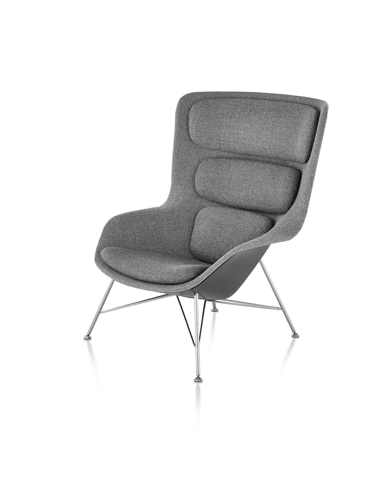 Striad Lounge Chair, Wire Base