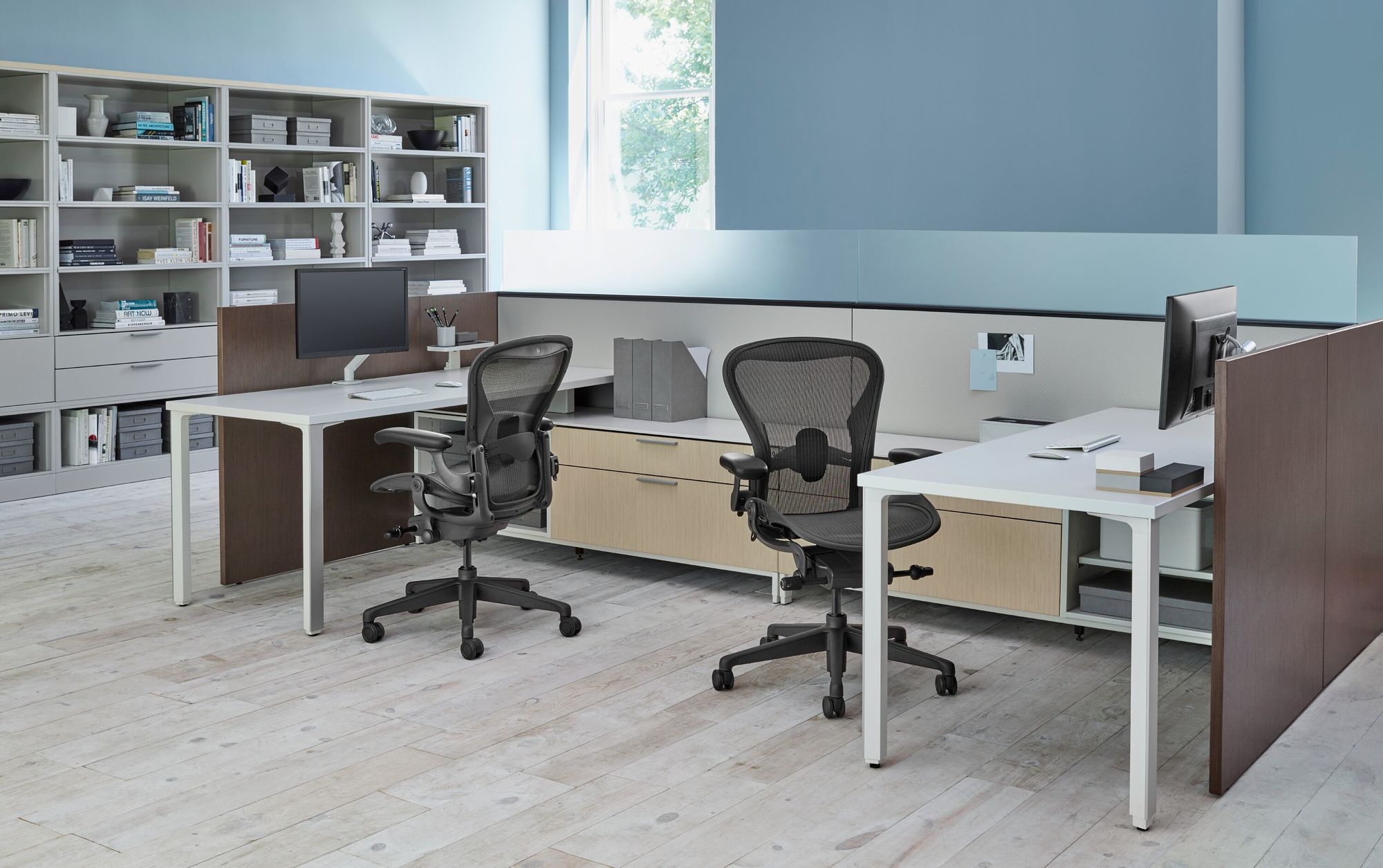 Aeron Chairs With Canvas Office Landscape Herman Miller
