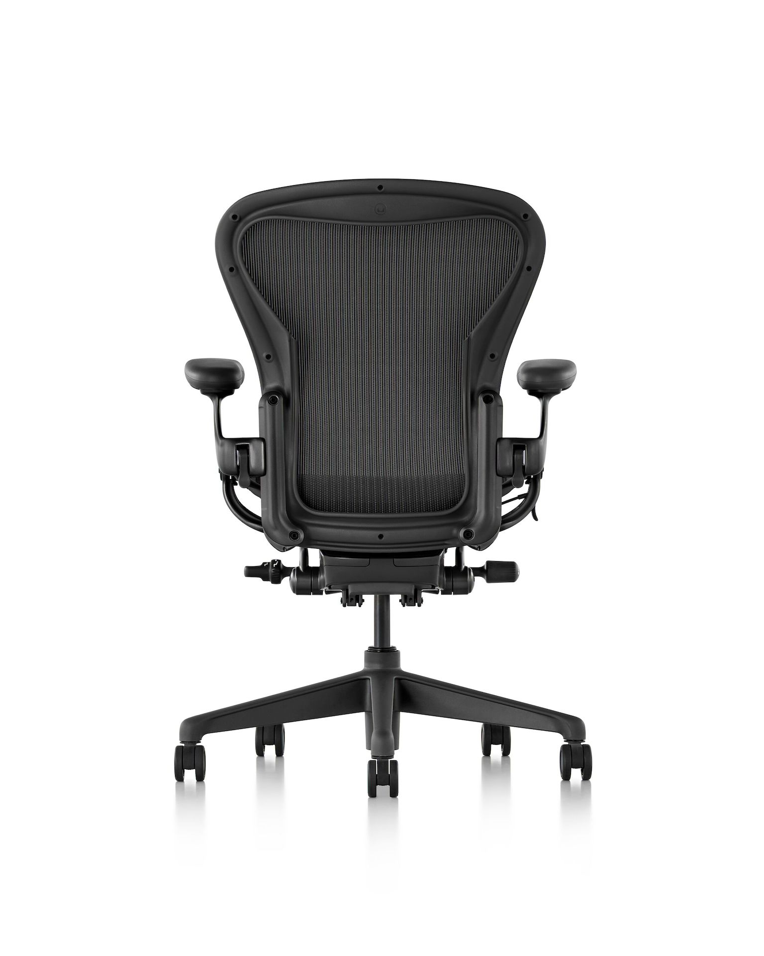 Aeron Chair, Carbon, Basic Back Support Herman Miller