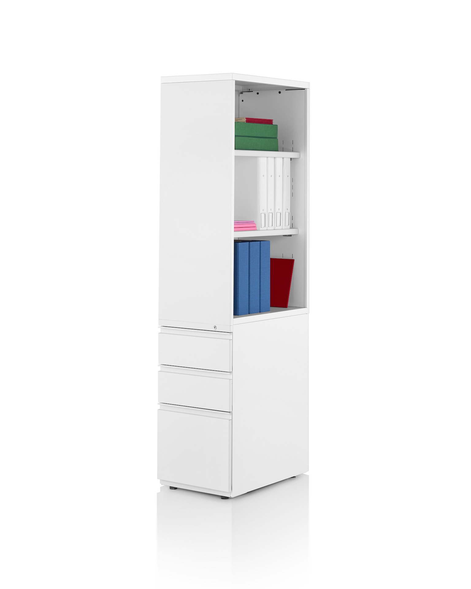 Tu Metal Storage Tower, Side-Facing Bookcase 
