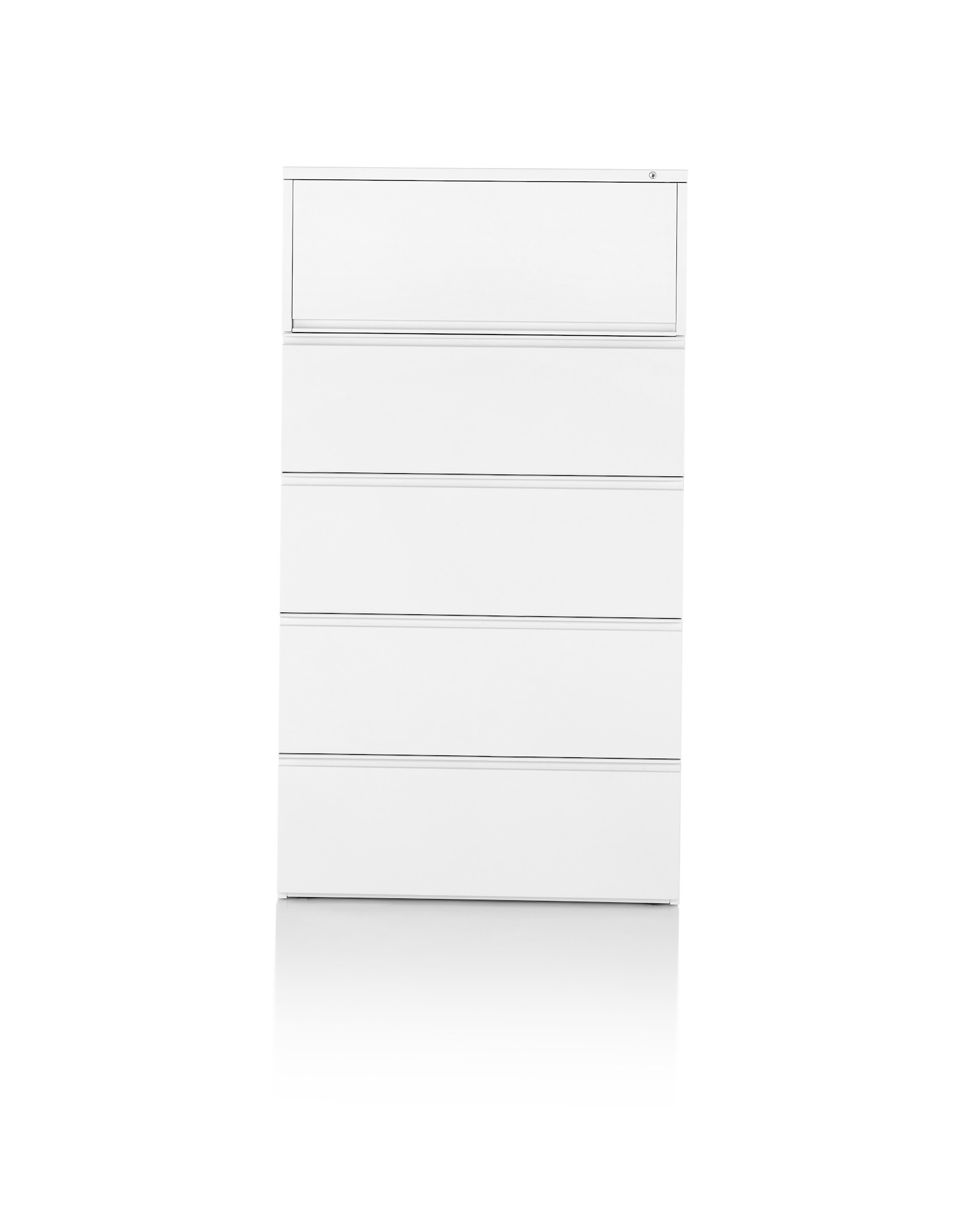 Tu Metal Lateral File, 4-High with Pullout Shelf
