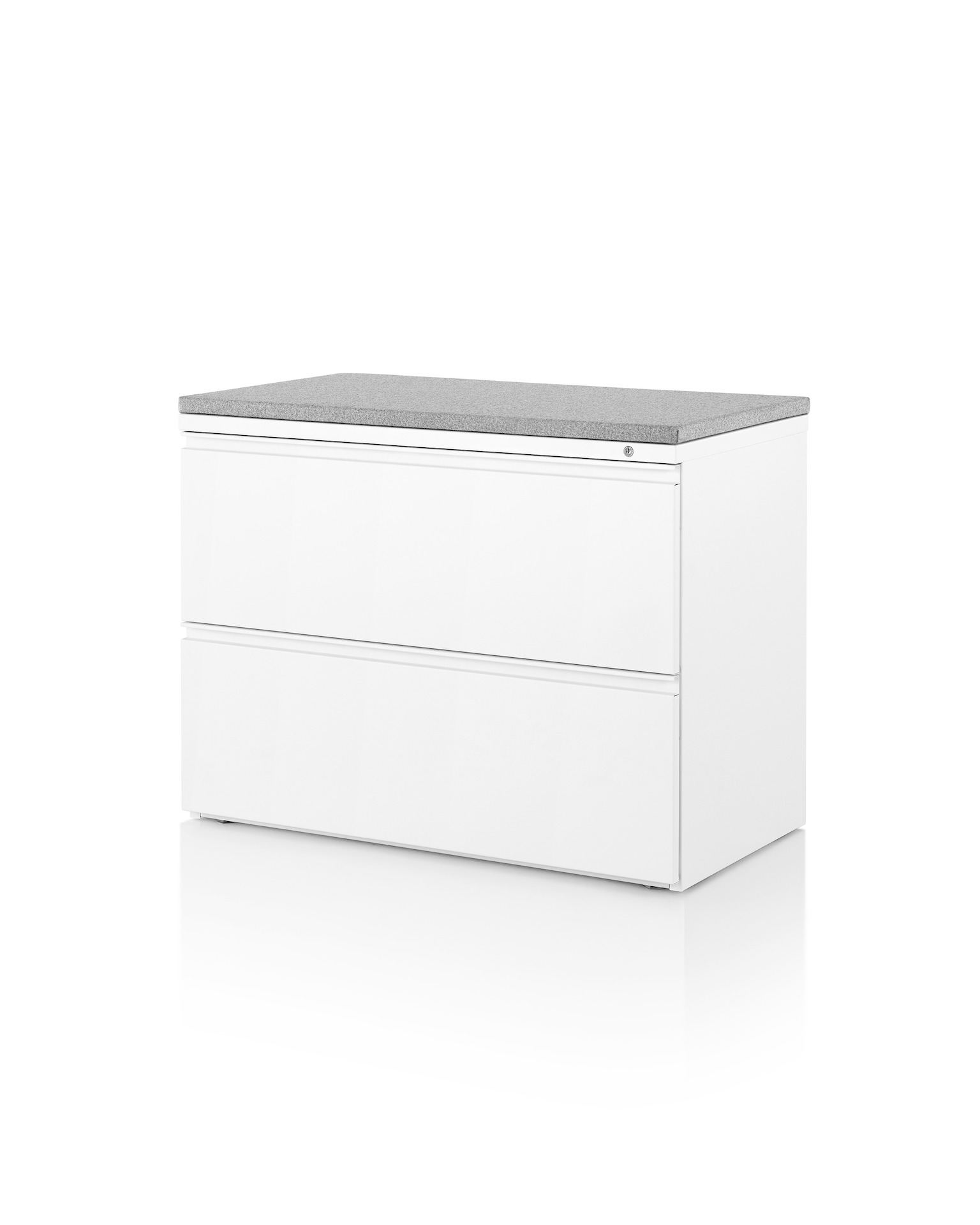 Tu Metal Lateral File, 2-High with Cushion Top