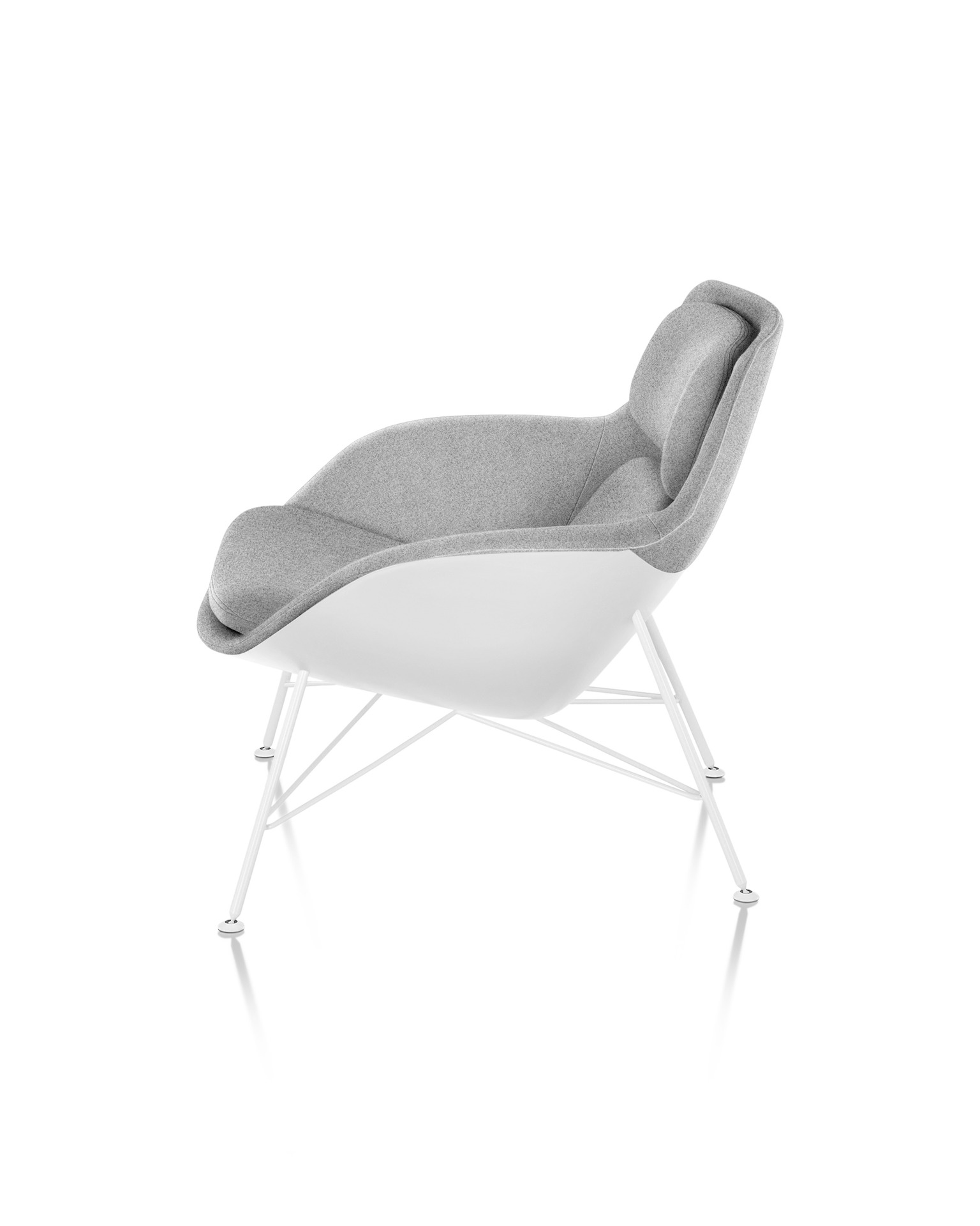 Striad Low-Back Lounge Chair, Wire Base
