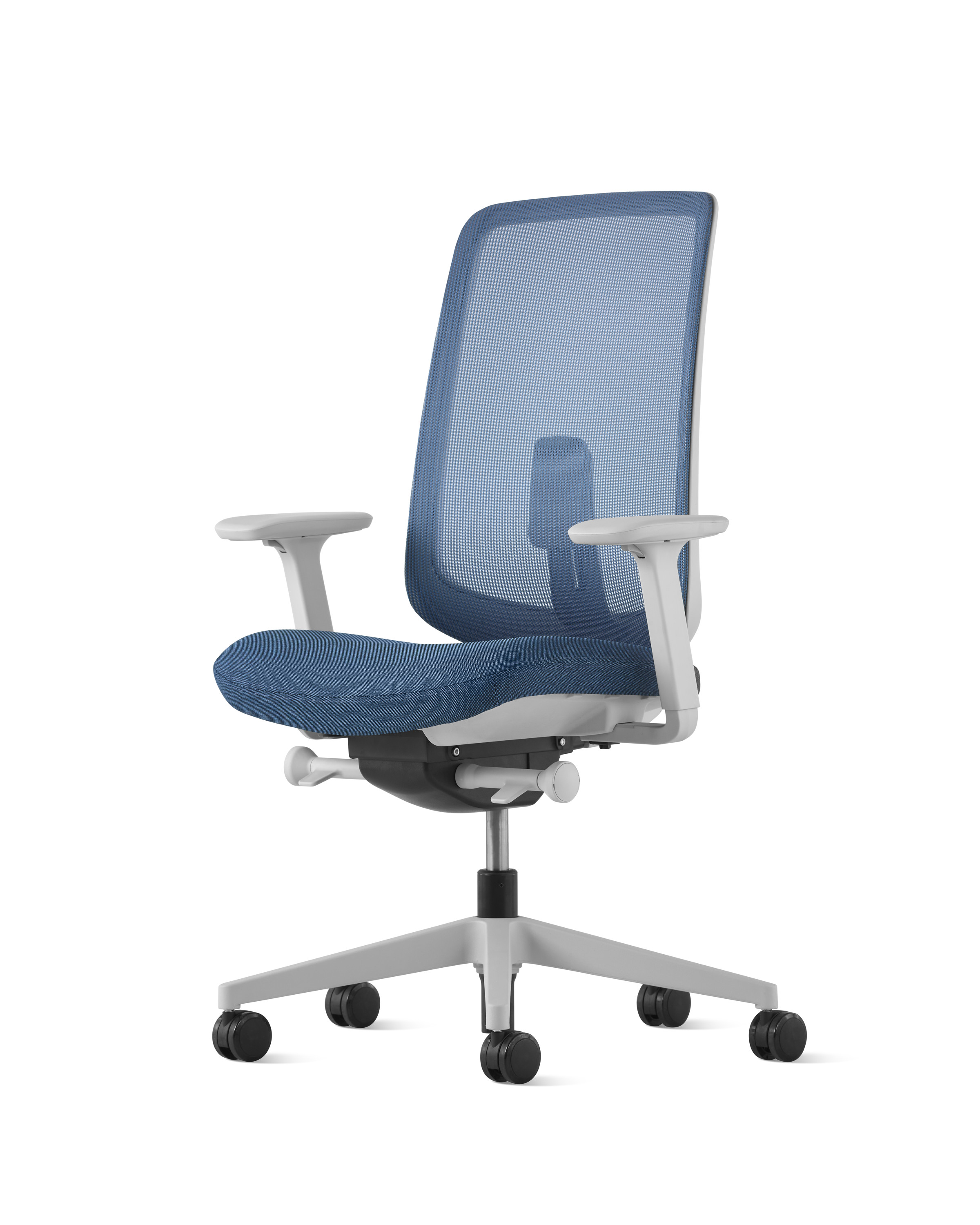 VERUS Height-adjustable resin office chair with 5-Spoke base By Herman  Miller