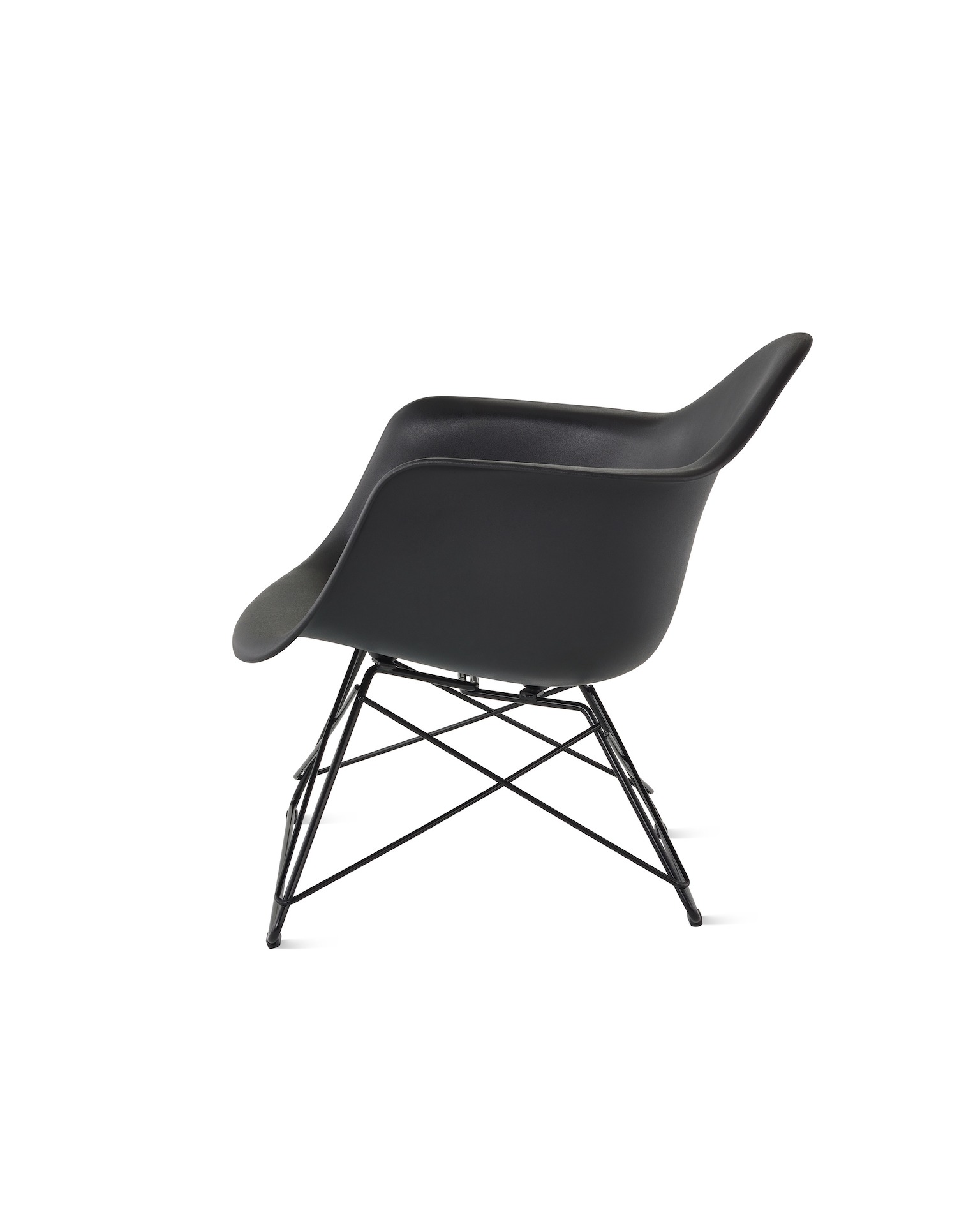 Eames Molded Plastic Armchair, Low Wire Base - Herman Miller