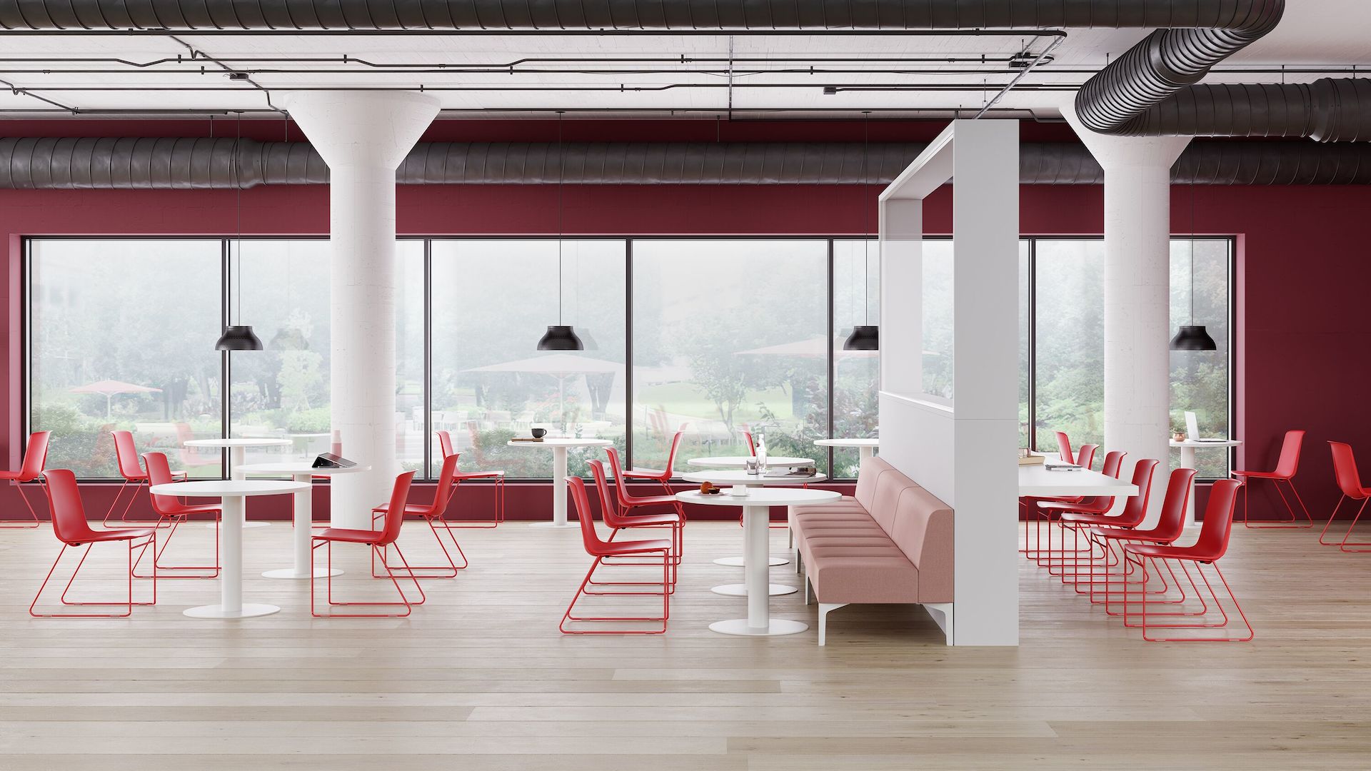 Pronta Stacking Chairs with Hatch Modular Seating