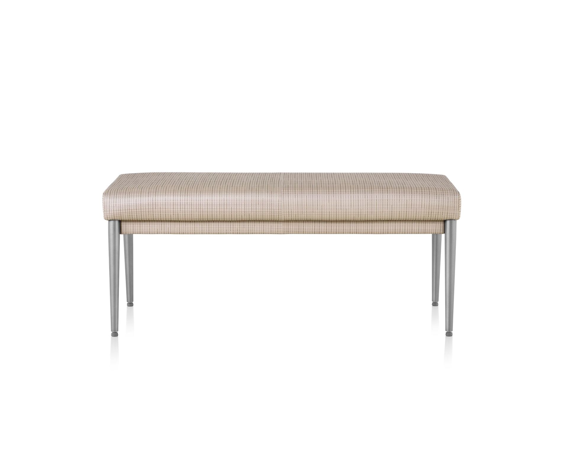 Front view of Nemschoff Palisade Bench on white sweep.