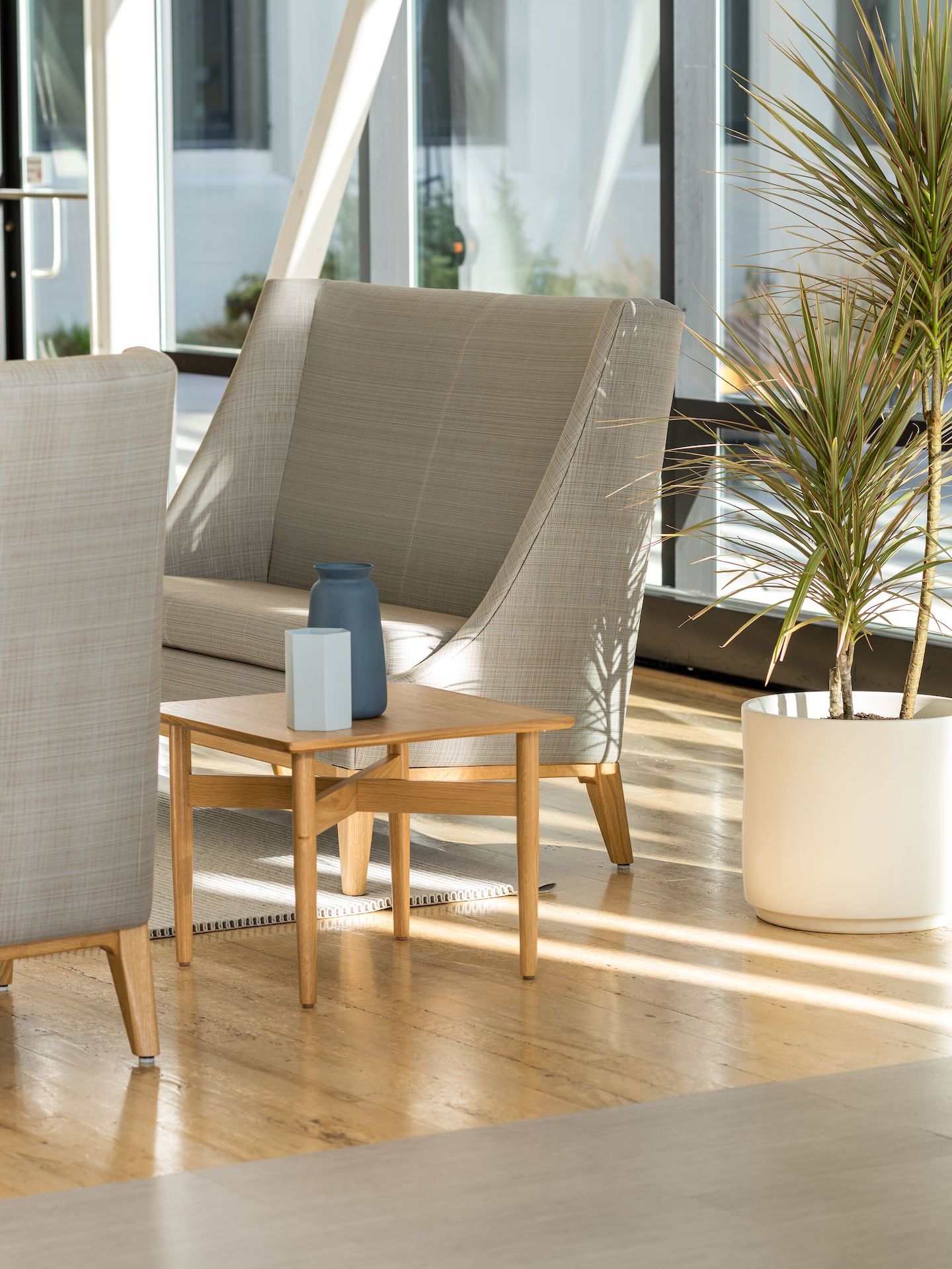 Nemschoff Iris Setee and Nemschoff Hemlock Coffee Table