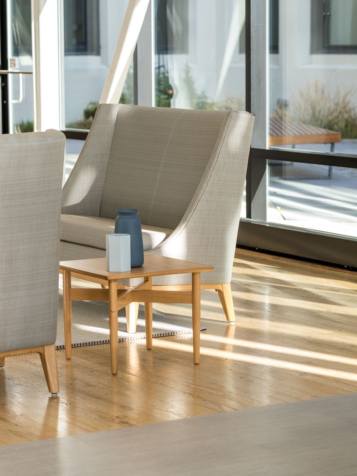 Nemschoff Iris Setee and Nemschoff Hemlock Coffee Table