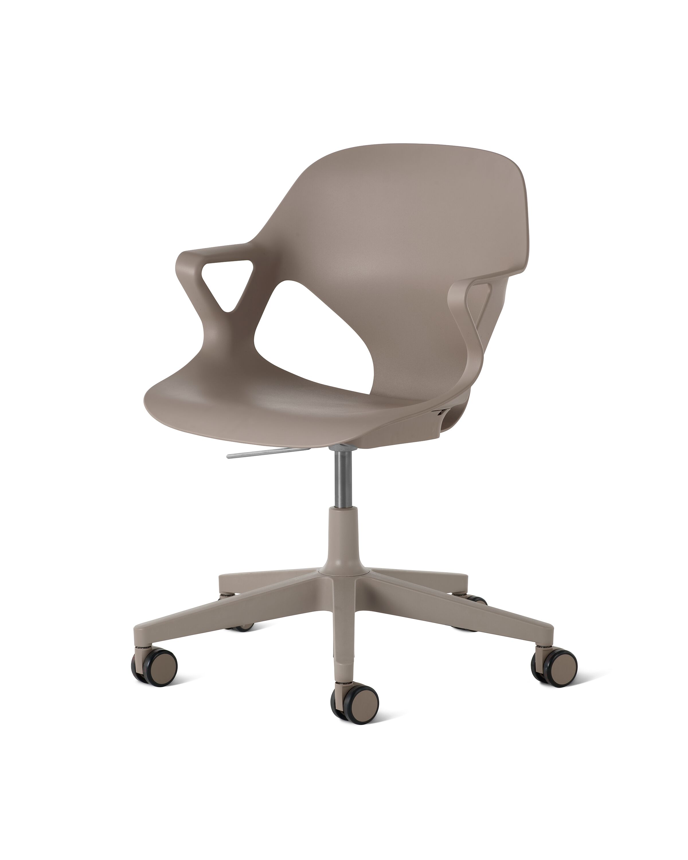 [美品]ハーマンミラー ゼフチェア / Herman Miller ココア Zeph Chair, Cocoa Fixed Arms - Herman Miller