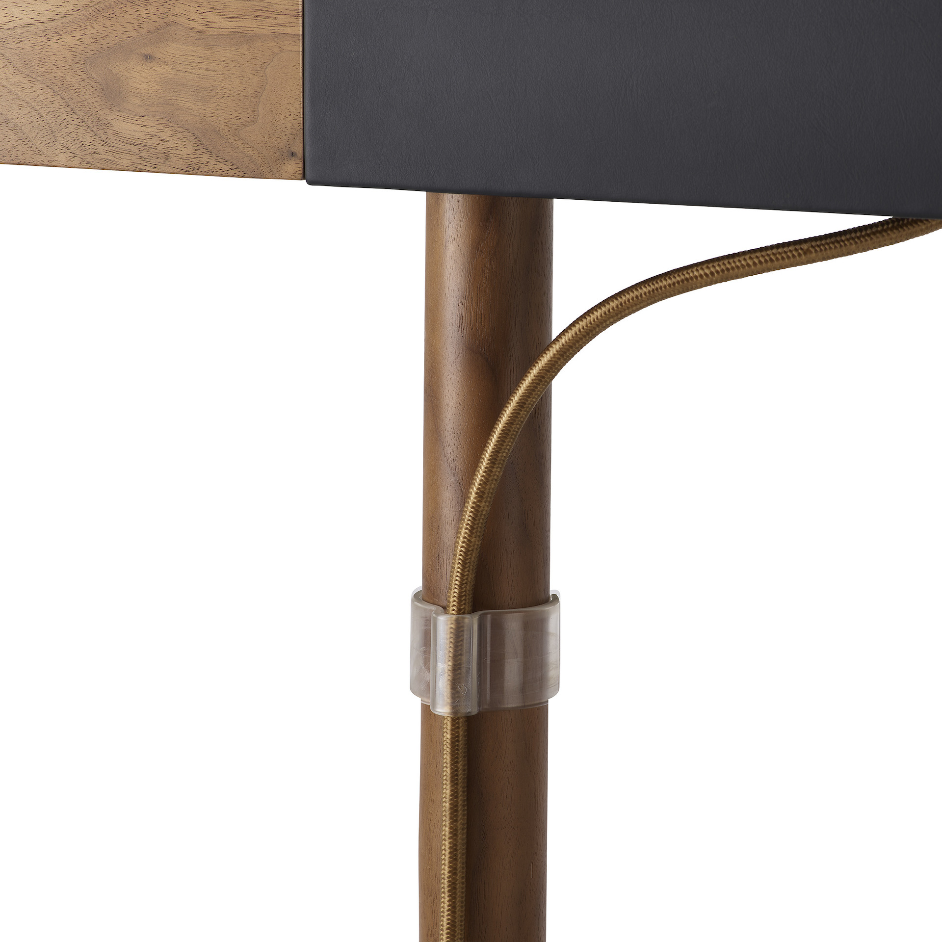 Leatherwrap Sit-to-Stand Desk