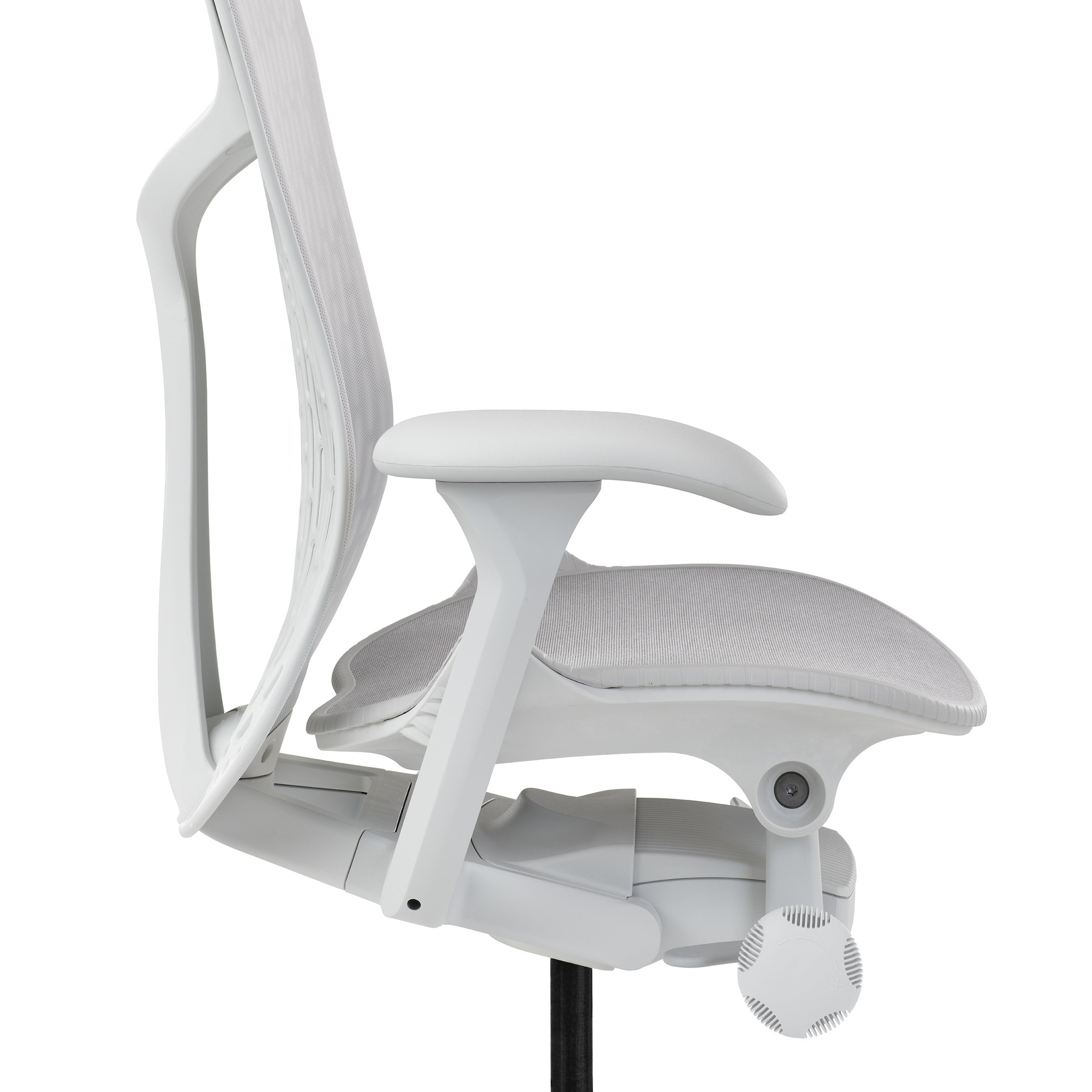 Detail of Mirra 2 fixed arm in alpine.