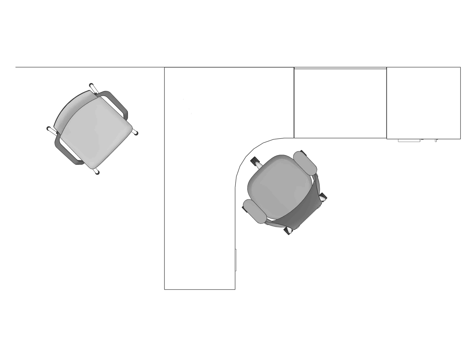 A line drawing viewed from above - Administrative Area 005