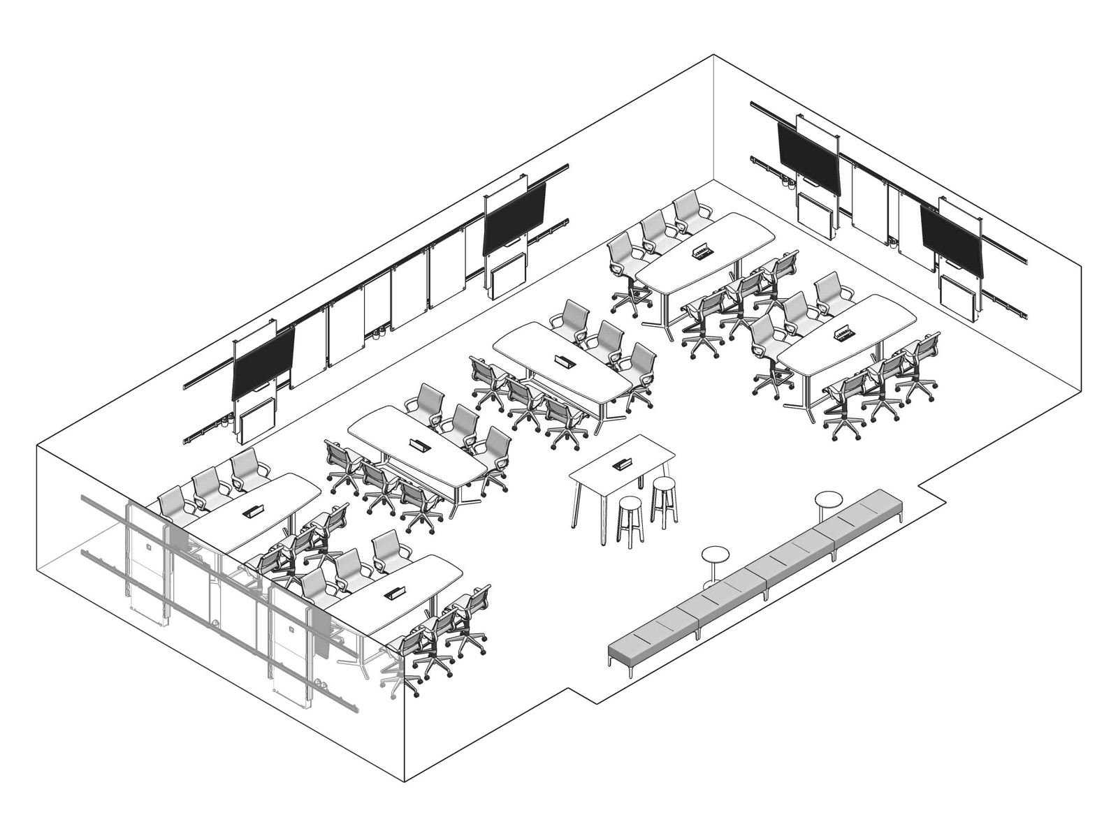 A line drawing - Classroom 005