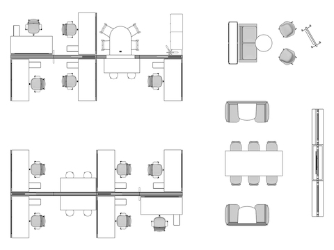 A line drawing viewed from above - Clubhouse 026 A