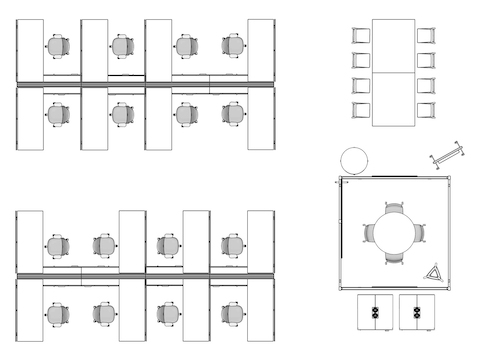 A line drawing viewed from above - Clubhouse 028 A