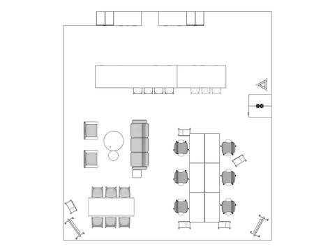A line drawing viewed from above - Clubhouse 030